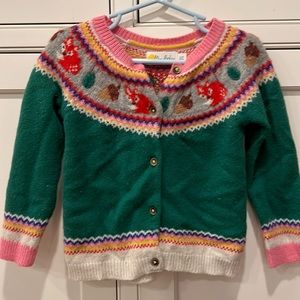 Fox fair isle cardigan